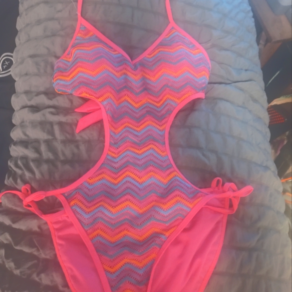 Hot pink sexy swimsuit